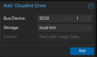 cloud-init drive