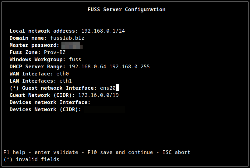 Guest WiFi configuration